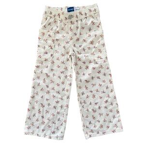 Old Navy White Floral Wide Leg Pants size 4T NWT